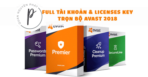 Share Key – Account premium trọn gói Avast Utimate, Premier, VPN, Internet Secutity, Clean Up