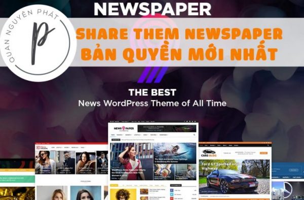 Share theme WordPress Newspaper mới nhất kèm hướng dẫn kích hoạt