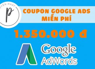 Hướng dẫn nhận Coupon/Mã khuyến mại 1.350.000₫ Google Adwords chạy Ads