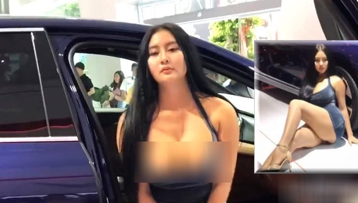 [Khủng hoảng truyền thông] Người mẫu Võ Huỳnh Ngọc Phụng lộ ngực bên xe Vinfast tại triển lãm ô tô Việt Nam - VMS 2019