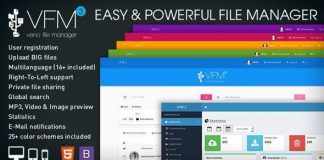 Chia sẻ Veno File Manager không cần sử dụng database trị giá 30$ ở CodeCanyon