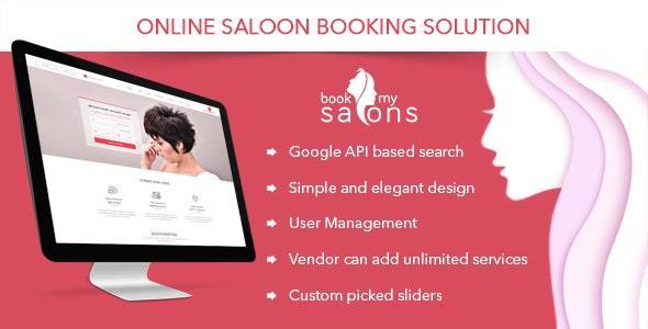 Book My Salon v1.2 – mã nguồn đặt phòng cho thẩm mỹ viện trị giá 26$ Codecanyon