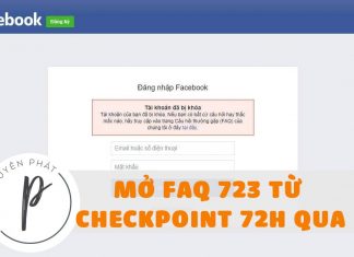 Hướng dẫn mở khóa tài khoản Facebook - Mở FAQ 723 từ Checkpoint 72h qua