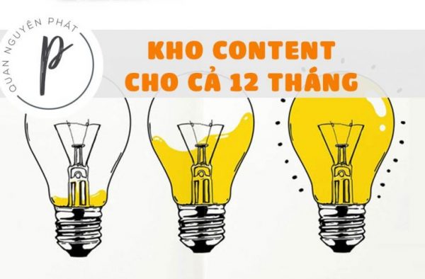 Kho ý tưởng content đủ đê bạn viết suốt 12 tháng
