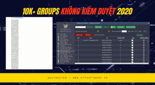 SHARE DATA 10K+ Groups KHÔNG KIỂM DUYỆT 2020