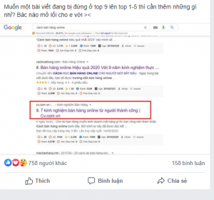 Làm sao tăng thứ hạng từ khóa lên top 1-3