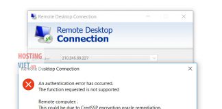 Hướng dẫn sửa lỗi 866660 This could be due to CredSSP encryption oracle remediation khi remote desktop