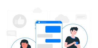 Messenger concept illustration Free Vector