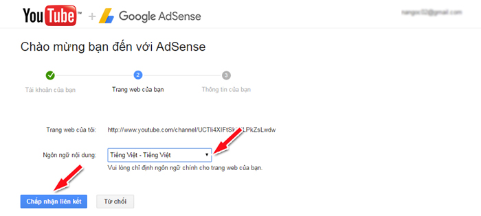 hướng dẫn cách đăng ký adsense cho kênh youtube
